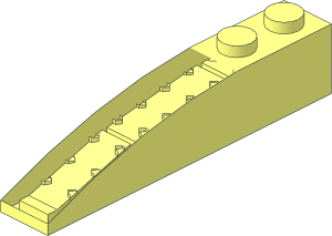 ~Slope Brick Curved  6 x  1 without Top Surface