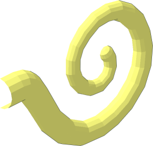 ~Animal Monkey Curved Tail Large with Rubber Tail Half