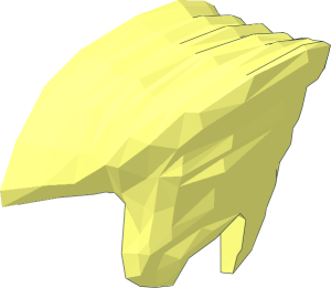 ~Minifig Hair Peaked Half