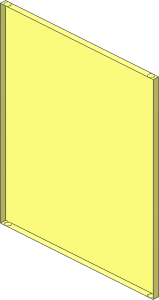 ~Glass for Window  1 x  6 x  6 without Front