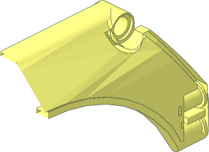 ~Technic Panel 13 x  2 x  5 Mudguard Arched #31 Half without Front