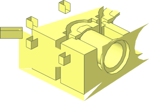 ~Wing  6 x 12 with Technic Brick - Half