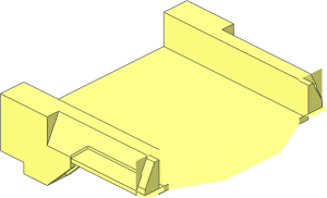 ~Car Track 16 x  8 x  2 Straight - Half