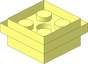 ~Car Track 16 x  8 x  2 - Central Studs