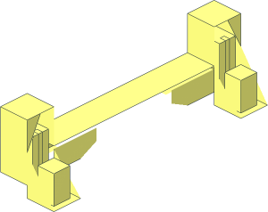 ~Car Track 16 x  8 x  2 Ramp Height 4 - End Inside