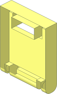~Container Box  2 x  2 x  2 Door with Slot without Front Face
