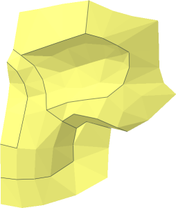 ~Minifig Head Skull - Half Face