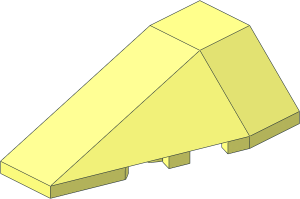 ~Slope Brick  2 x  4 Triple Left Without Stud