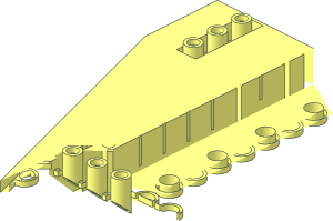 ~Wing 12 x 12 x  1.333 with  8 x  4 Recessed Centre - Half
