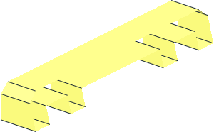 ~Wheel Rim 20 x 30 with 3 Pegholes - 1/24 Rim