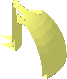 ~Hemisphere  3 x  3 Ball Turret - 1/8