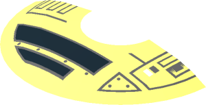 ~Dish  6 x  6 Inverted with SW TIE Advanced Hatch Half Pattern