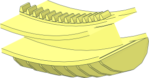 ~Wheel 22 x 172 Segment - 8 Fins, 14 Teeth