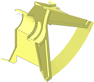 ~Wheel Rim 34 x 56 with 6 Spokes / 3 Pegholes - 1/6 (Needs Work)