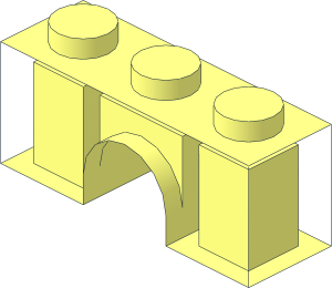 ~Arch  1 x  3 without Four Sides