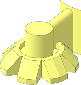 ~Constraction Shield  5 x  5 with Gear Tips, Gear Tip