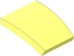 ~Minifig Headdress Circular Slice 60 Degrees Top Half (Rind)