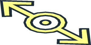 ~Train Logo, Arrow Shoulders Square Pattern - Foreground