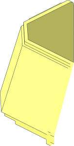 ~Glass for Windscreen  4 x  6 x  4 Cab with Hinge - Half