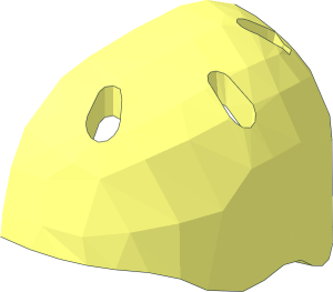 ~Minifig Helmet Skateboard Half