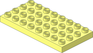 ~Duplo Plate  4 x  8 without Understuds
