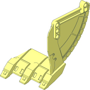 ~Technic Excavator Bucket 19 x 12 Half