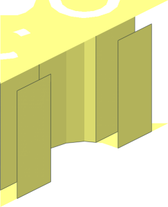 ~Brick  2 x 24 with Grooves and  2 Top Pegs - Wall at Peg