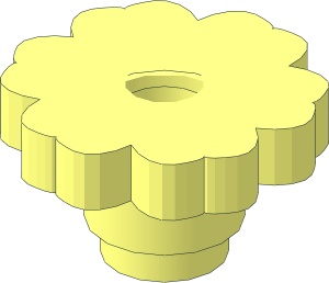 ~Plant Flower  2 x  2 without Stud