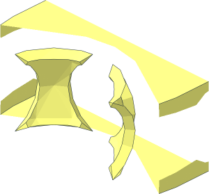 ~Technic Connector  2 x  3 with Ball Socket - Rubber Insert