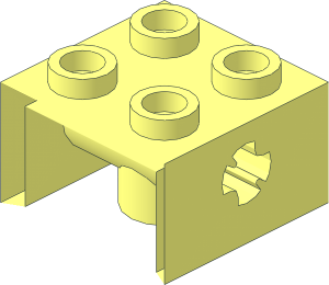 ~Technic Brick  2 x  2 with Reduced Axlehole without End Faces