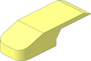 ~Excavator Bucket  8 x  4 with Click Hinge 2-Finger Tooth
