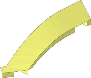 ~Wedge  4 x  3 Curved with  2 x  2 Cutout