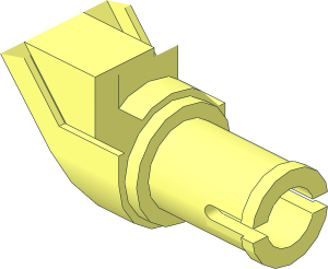 ~Technic Connector  3 x  1 x  3 with Two Pins Half