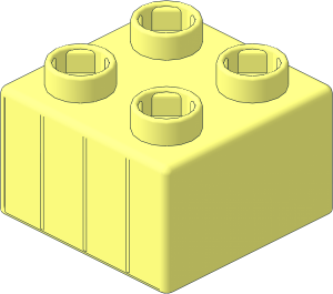 ~Quatro Brick  2 x  2 without Front Surface