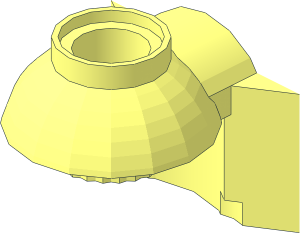 ~Technic Brick with Horizontal Click Rotation Hinge - Socket