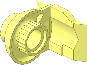~Technic Brick with Vertical Click Rotation Hinge - Socket