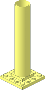 ~Boat Mast Base  4 x  4 x  9 Common Geometry