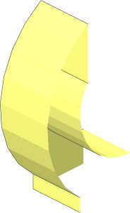 ~Bar 2L with Two Clips and Bottom Stud - Half Clip