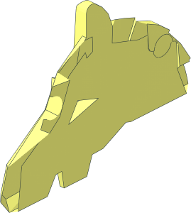 ~Animal Horse Head Armour with Plates - Half