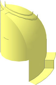 ~Cylinder  3 x  3 with Dome Top with Open Stud 1/8