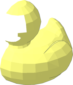 ~Animal Duckling without Beak and Patternable Area - Half