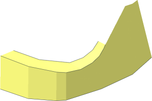 ~Minifig Helmet Classic with Thin Chin Guard Unbroken - Half