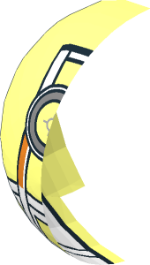 ~Windscreen  6 x  6 x  3 Dome Hinge Locking SW Gunship Pat. Half