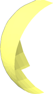 ~Windscreen  6 x  6 x  3 Dome Hinge Locking Top Half