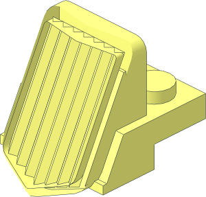 ~Car Grille  2 x  2.5 x  3 with Sloped Front without Frame