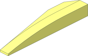 ~Wedge 10 x  3 x  1 Double Rounded without Studs