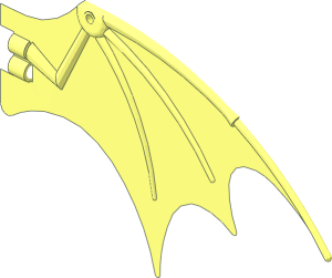 ~Animal Dragon Wing 19 x 11 - Half Wing Surface