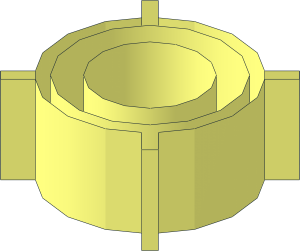 ~Understud  2 x  2 for Bricks with Axleholes or Support Pins on Corners