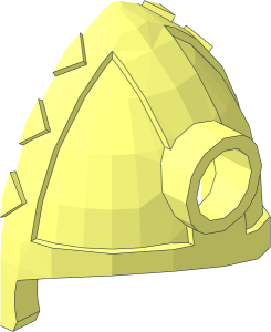 ~Minifig Helmet Viking with Nose Protector - Half