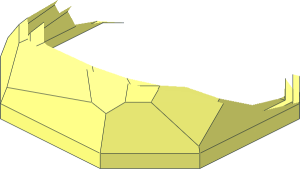 ~Rock  4 x  4 x  1.333 Top Dual Mould Lower Section